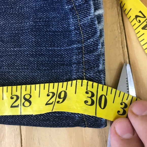 7FAM Standard Fit Distressed Jeans 34x30 Rinsed F - Picture 4 of 5